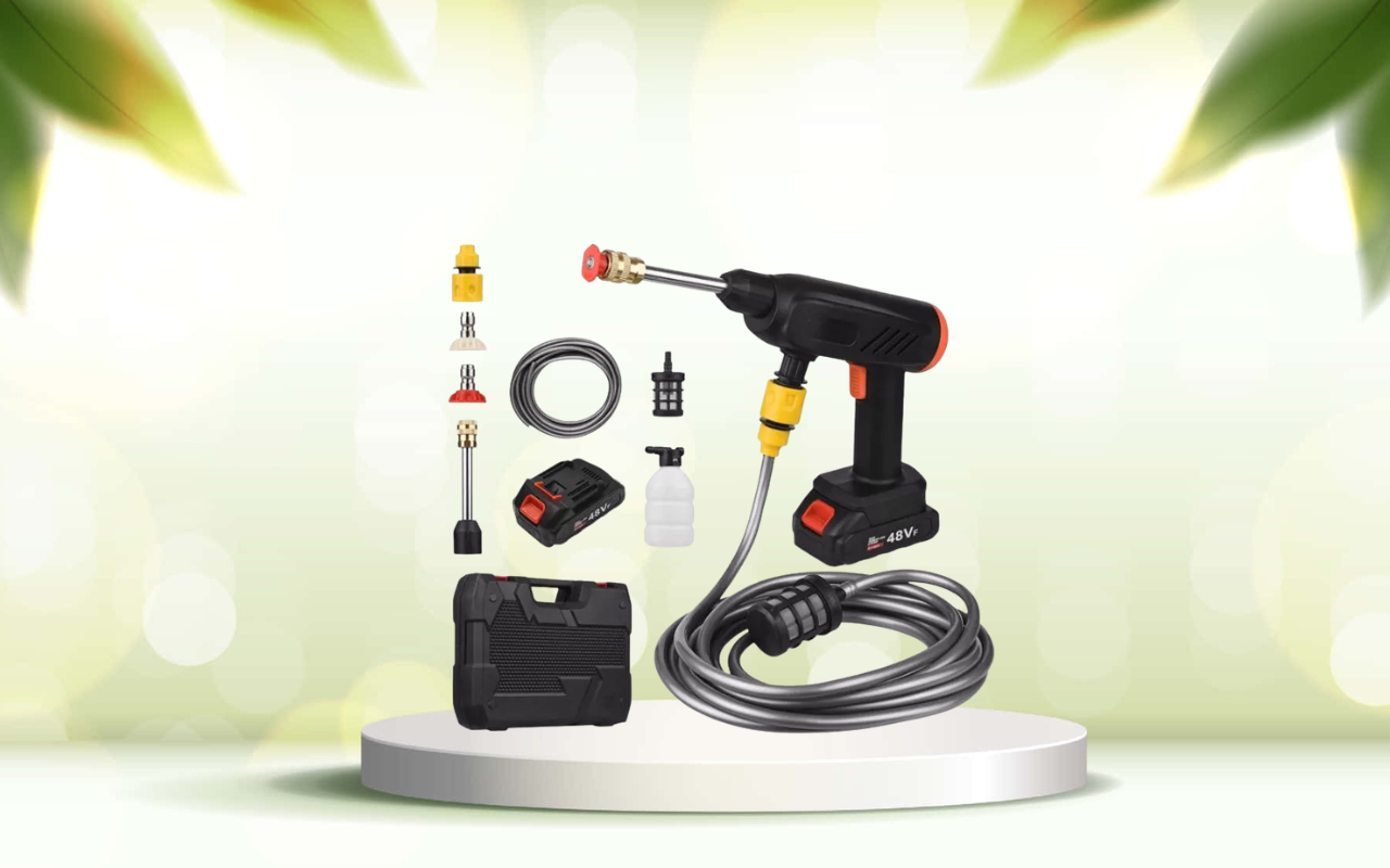 Scopri la pistola idropulitrice elettrica portatile per una pulizia senza limiti